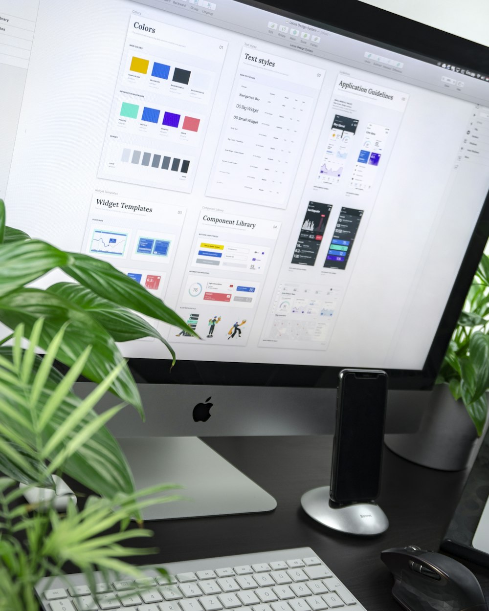 SaaS analytics dashboard on screen — gallery 3